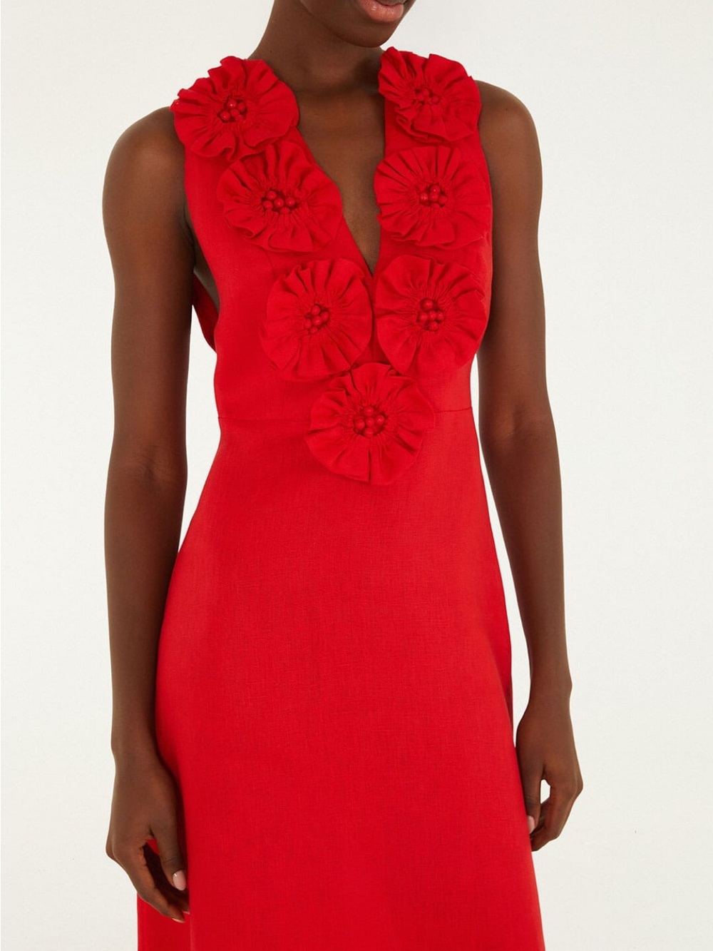 FARM Rio Red Floral-Applique Maxi Dress - Picture 5 of 5